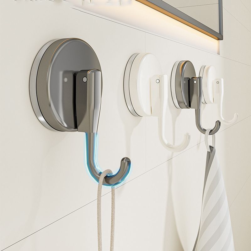 Kitchen Gadgets Plus - Ganchos con ventosa, sin perforaciones, multifuncional,