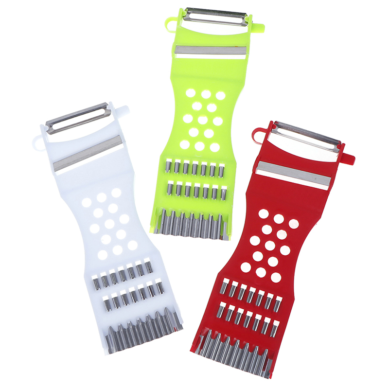 Kitchen Tools Gadgets Vegetable Fruit Peeler Parer Julienne Cutter Multifunction - Utensilios de Cocina Multifuncionales 3 en